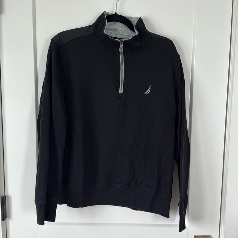 Nautica men’s black quarter zip